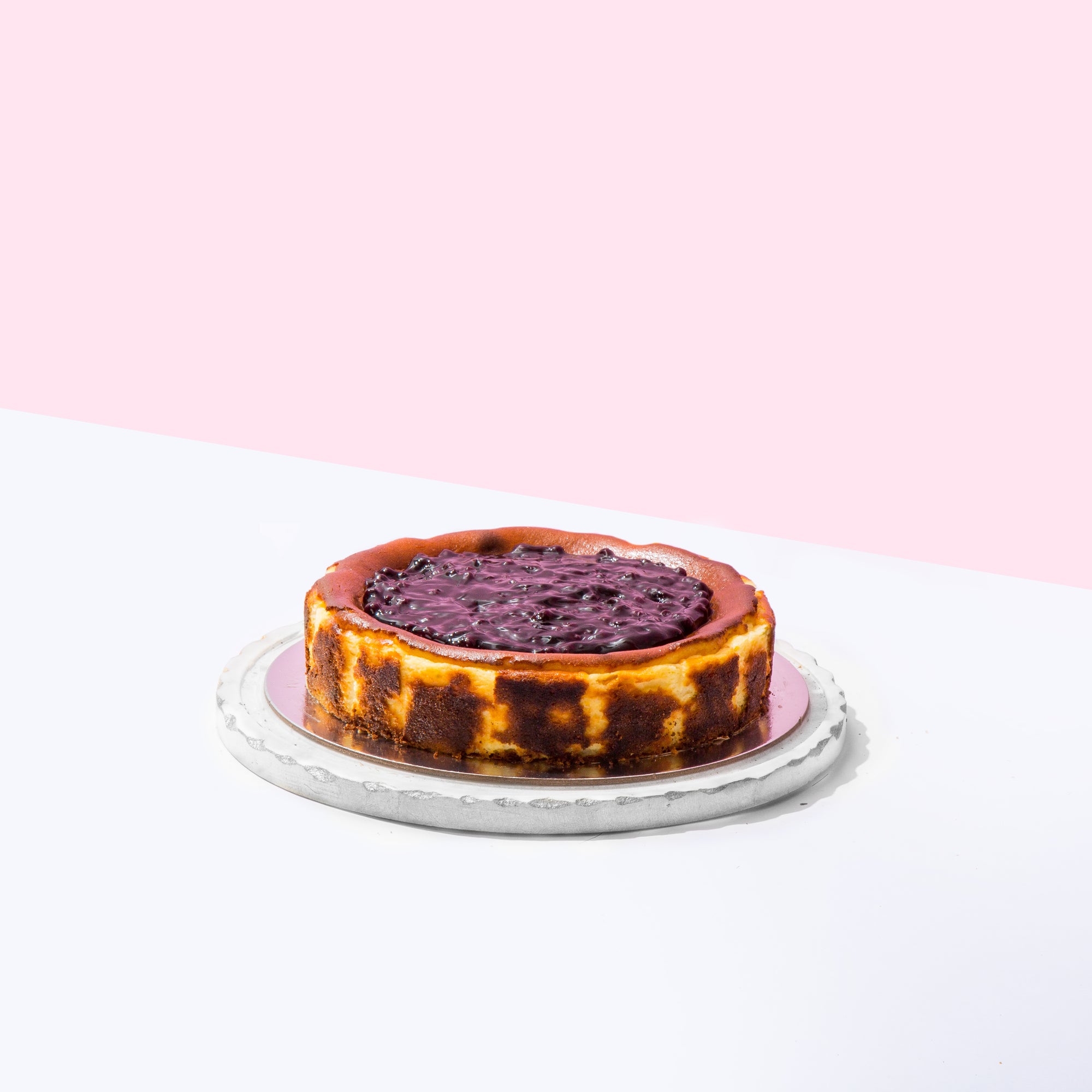 Basque Blueberry Cheesecake